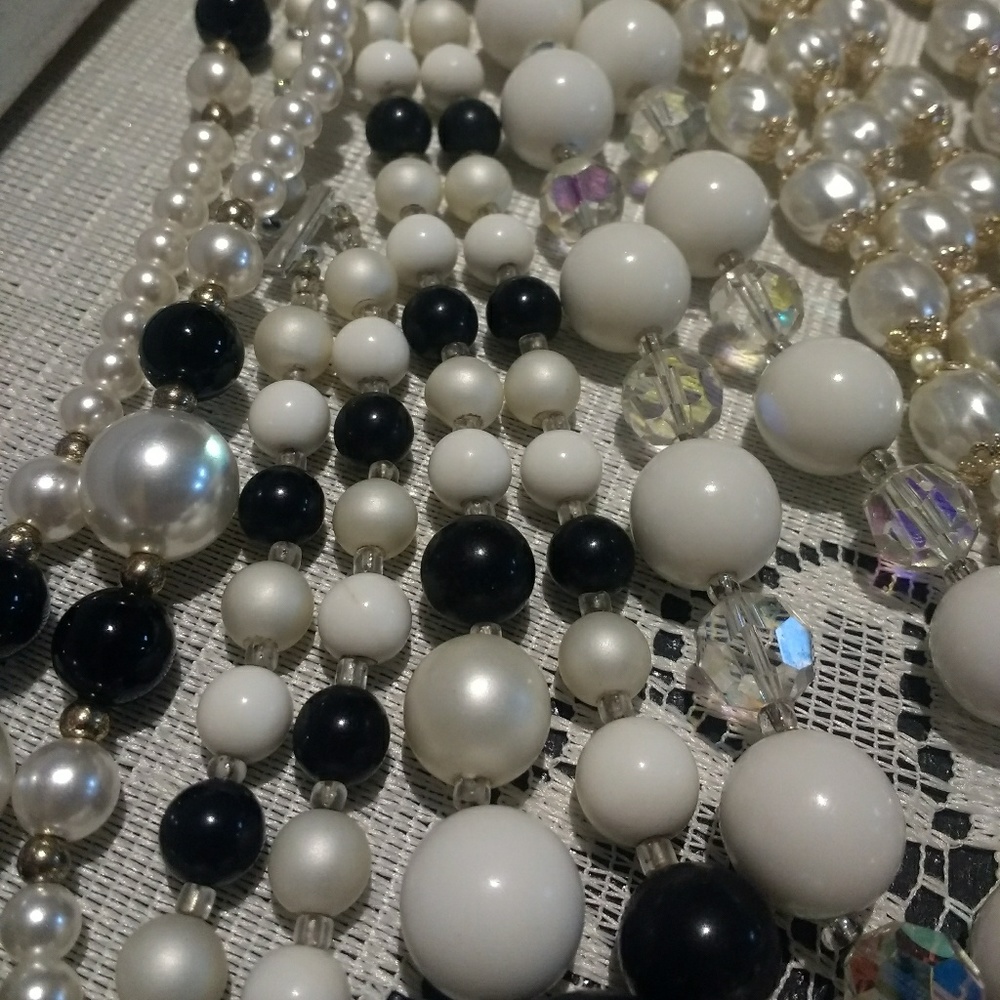 Bundle of 4 Vintage Chunky Bead Necklaces